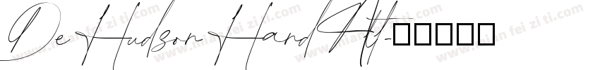 De Hudson Hand Alt字体转换